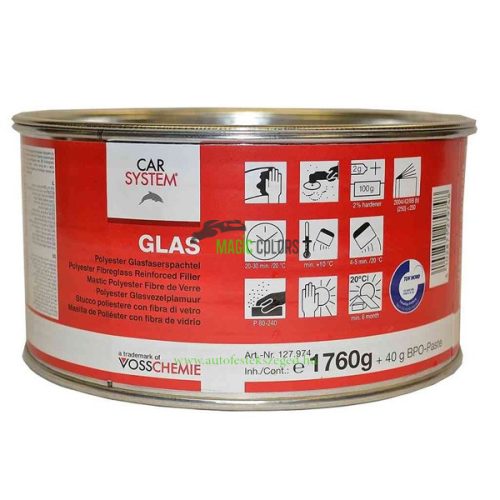Carsystem Glas Polyester - chit armat cu fibra de sticla