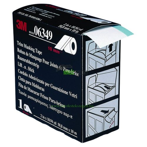 3M™ 06349 Profil de cauciuc (parbriz) ridicător (10mm)