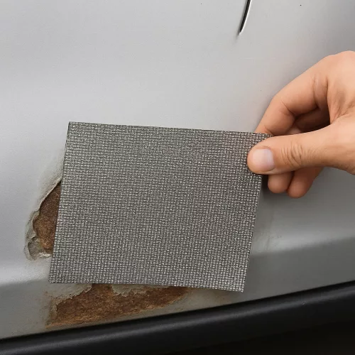 Plasă din aluminiu autocolantă Ranal – 25 cm x 20 cm