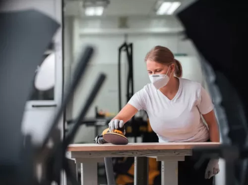 Mirka Abranet® Ø 225 mm Grip – Disc abraziv din plasă (P100)