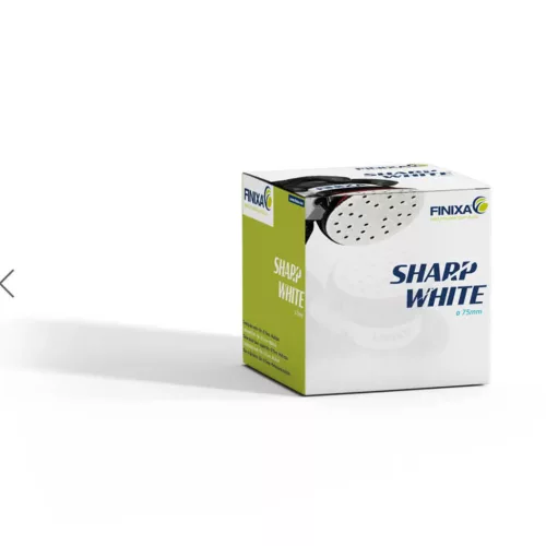 Disc abraziv ceramic SharpWhite Ø75 mm P320 Multihole – 50 buc. – Finixa