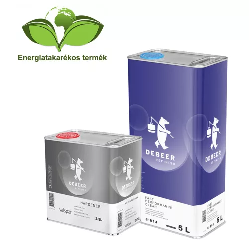 Set Lac Transparent UHS Premium Rapid Rezistent la Zgârieturi Debeer 8-814 (1,5L)