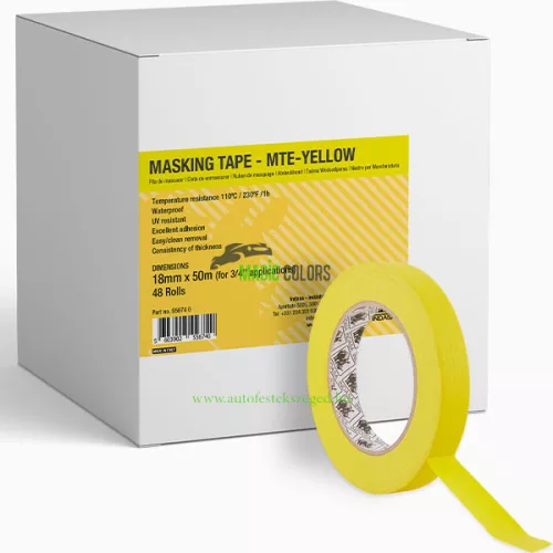 Bandă de mascare premium Indasa MTE 80°C (18mm x 50m)