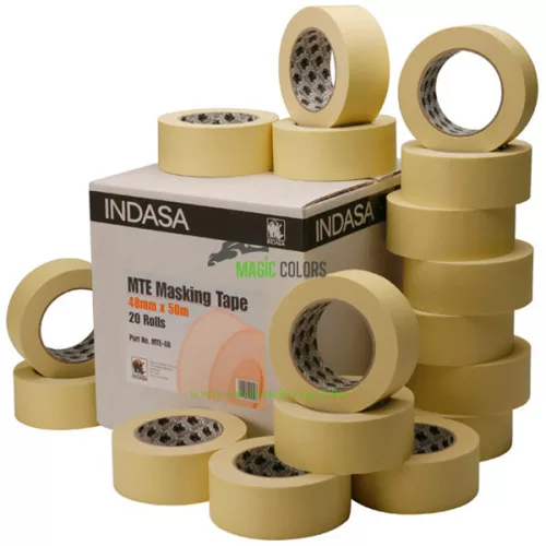 Bandă de mascare premium Indasa MTE 80°C (48mm x 50m)