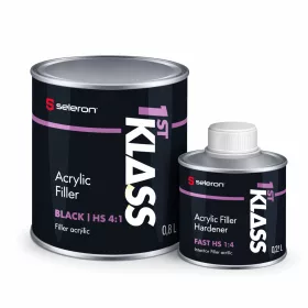 Filler Acrilic HS 4:1 + Întăritor 1L /Negru/ – 1st KLASS