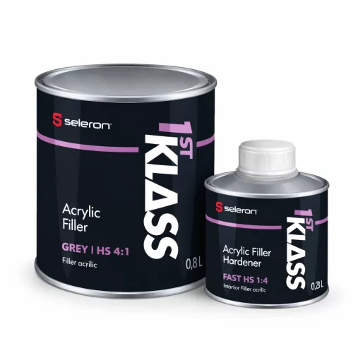 Filler Acrilic HS 4:1 + Întăritor 1L /Gri/ – 1st KLASS