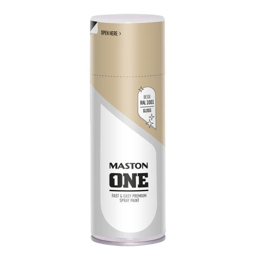 Maston ONE Vopsea Acrilică Universală - RAL 1001 Beige - Lucios (400ml)