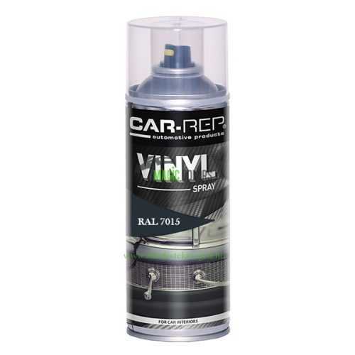 Spray Car-Rep Antracit VINYL pentru bord, piele, textile RAL7015 (400ml)