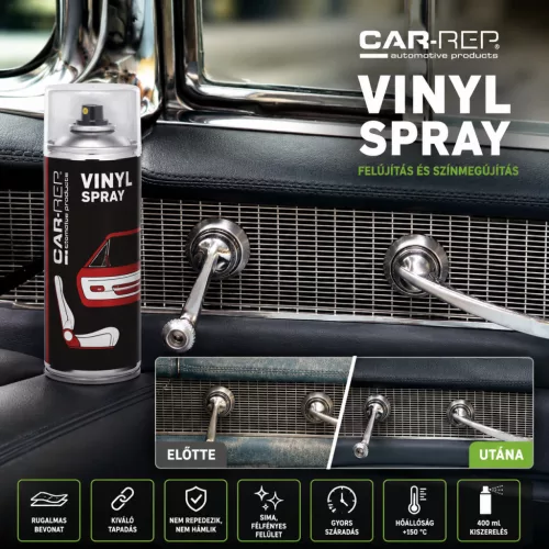 Spray Car-Rep Maro VINYL pentru bord-interior RAL8025 (400ml)