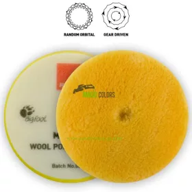   Tampon de Lână Rupes (Galben-Mediu) - Pentru Mașinile LHR și Mille (Ø150-170mm)