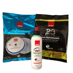   Rupes Kit de Lustruire Într-un Singur Pas - 250ml - Conține Ceară de Carnauba și Silicon Uscat