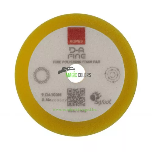 Rupes Disc de Lustruit D-A Fin 80/100mm (Galben) - Pentru Mașini Bigfoot LHR75