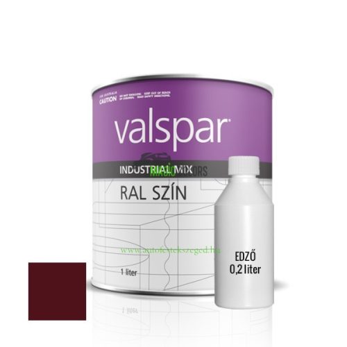 2K Rozsdagátlós Ipari Festék - RAL3005 - WEINROT (1,44l)
