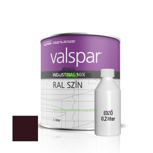 2K Rozsdagátlós Ipari Festék - RAL3007 - SCHWARZROT (1,44l)