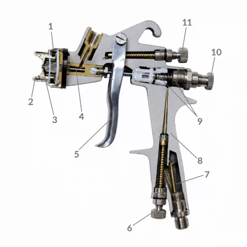 Walmec Slim Kombat HALO 1.3 Pistol de Vopsit Profesional