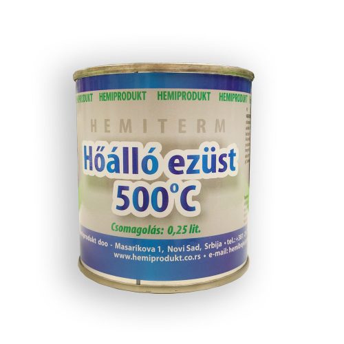 Vopsea Argintie Termorezistentă Hemiterm 500°C (0,25L)